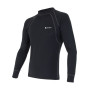 Herren-T-Shirt Sensor Double Face dl. rukáv schwarz Black