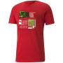 Herren-T-Shirt Puma Graphic Tee rot red