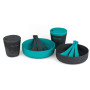Geschirrset Sea to Summit DeltaLight Camp Set 2.2 blau/grau Pacific Blue / Grey
