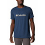 Herren-T-Shirt Columbia Tech Trail Graphic Tee blau CollegiateNavyBranded