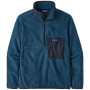 Herren-Sweatshirt Patagonia Microdini Pullover 1/2 Zip dunkelblau Tidepool Blue