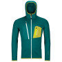 Herren-Sweatshirt Ortovox Fleece Grid Hoody M 2023 dunkelgrün Pacific Green