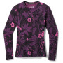 Damen-Funktionsshirt Smartwool W Classic Thermal Merino BL Crew Boxed 2023 lila Purple Iris Floral