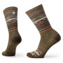 Socken Smartwool Everyday Zig Zag Valley Crew grün Military Olive
