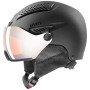 Skihelm Uvex HLMT 600 Visor schwarz black mat