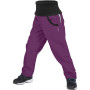 Kinder Softshellhose Unuo fleece Street lila Blackberry