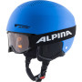 Set Helm und Brille Alpina Zupo Set (+Piney) blau modrá