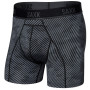 Boxershorts Saxx Kinetic Light-Compression Mesh Bb schwarz/grau optic camo-black