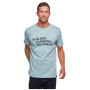 Herren T-Shirt Black Diamond M STACKED LOGO TEE blau blue ash