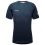 Herren-T-Shirt Mammut Aegility T-Shirt Men blau/weiß marine melange-white
