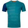 Herren-Funktionsshirt Ortovox 185 Rock'N'Wool Short Sleeve grün PacificGreen