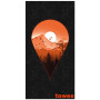 Schnelltrocknendes Handtuch Towee Next Destination 80x160 cm schwarz/orange NextDestination