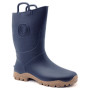 Kinderstiefel Boatilus Ducky dunkelblau navy/beige