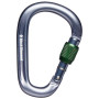 Karabiner Black Diamond Pearlock Screwgate grau gray