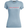 Damen-T-Shirt Salewa PURE M. DRI-REL W S/S TEE grau/blau BlueFogMelange