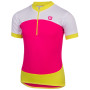 Kinder-Radtrikot Etape Peddy rosa pink / limeta