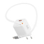 Adapter Swissten SlideCharge Gan 30W, 1X USB-A 18W