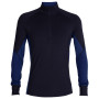 Herren-T-Shirt Icebreaker Mens 260 Zone LS Half Zip 2021 blau MidnightNavy/RoyalNavy