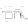 Campingküche Outwell Padres Kitchen Bamboo Side