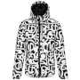 Damenjacke Dare 2b Society Jacket schwarz/weiß Black & White Graffiti