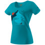 Damen-T-Shirt Dynafit Artist Series Co T-Shirt W blau Ocean/Descent