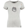 Damen-Funktionsshirt Chillaz Saile Carabiner Forest hellgrau Grey Melange