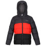 Kinderjacke Regatta Lofthouse V grau/rot Ash/Cajunora
