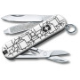 Taschenmesser Victorinox Classic 58 mm weiß/schwarz CubicIllusion