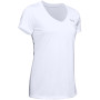 Damen-Funktionsshirt Under Armour Tech SSV - Solid 2023 weiß White / / Metallic Silver