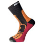 Socken Progress 8MB Merino schwarz/orange Black/Orange/Bordo