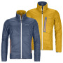Herrenjacke Ortovox Swisswool Piz Boval Jacket M blau/gelb NightBlue