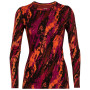 Damen-Funktionsshirt Icebreaker 250 Vertex LS Crewe Sedimentary rot/schwarz cherry/flash/black/j
