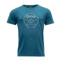 Herren-T-Shirt Devold 1853 Man Tee blau Blue Melange