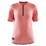 Damen-Radtrikot Craft Core Offroad Ss rosa Coral