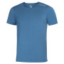 Herren-T-Shirt Progress Technic blau petrol melír
