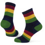 Socken Warg Happy Merino M Stripes blau/rot Navy/Red