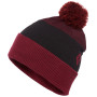 Wintermütze Black Diamond Pom Beanie rot/schwarz BordeauxBlack