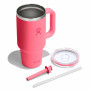 Thermotasse Hydro Flask 32 Oz Travel Tumbler Clear Lid