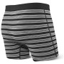 Boxershorts Saxx Ultra Boxer Brief Fly Black Crew Stripe
