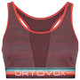Sport-BH Ortovox 185 Rock'N'Wool Sport Top W rosa mountain rose
