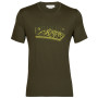 Herren-T-Shirt Icebreaker Tech Lite II SS Tee Alps 3D grün loden
