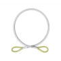 Ankerschlaufe Singing Rock Steel Lanyard "I" 100 cm silber/gelb