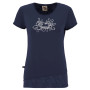 Damen-T-Shirt E9 Bonny dunkelblau Oceanblue