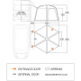 Vorzelt Vango Airhub Hexaway II Tall
