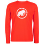 Herren-T-Shirt Mammut Logo Longsleeve Men rot spicy