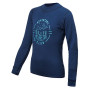 Kinder-Funktionsshirt Sensor Merino Df Club dunkelblau Deep Blue