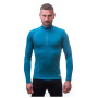 Herren-T-Shirt Sensor DF Merino Wool dl.r. zip