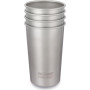 Set Edelstahl Trinkbecher Klean Kanteen Steel Pint 473 ml silber Brushed Stainless