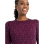 Damen-Funktionsshirt Icebreaker W Mer 200 Oasis LS Crewe First Snow