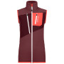 Damenweste Ortovox W's Fleece Grid Vest rosa Mountain Rose